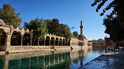 The Rızvaniye Mosque at Balıklıgöl, built in the early 1700s