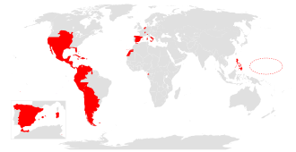 A diachronic map of the Spanish Empire