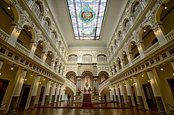 Interior of the Palacio Quemado, the former residence and main office for the President of Bolivia