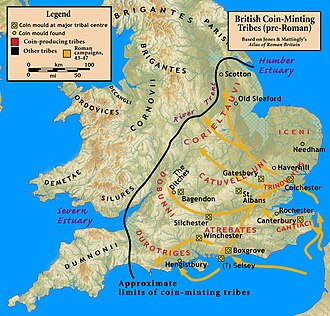 Conquests under Aulus Plautius, focused on the commercially valuable southeast of Britain