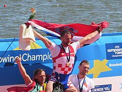 Damir Martin Croatian rower, the double Olympic silver medalist, who was born in Vukovar, already had two World Cup gold medals, winning in 2010 and 2013.