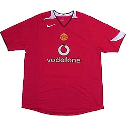 The home shirt of Manchester United for the 2005–06 season