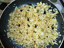 Cabbage with moong-dal curry