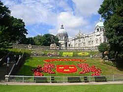 Coat of Arms display in Union Terrace Gardens