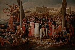 The Landing of Ferdinand VII in El Puerto de Santa María by José Aparicio