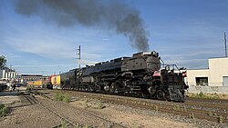 Big Boy #4014 departs Denver, Colorado, on July 19, 2025