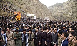 Iranian Kurds celebrating Newroz, 20 March 2018