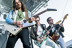 Weezer performing at the City of Trees Musical Festival in September 2016