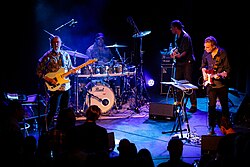 John Scofield at the stage of Energimølla. The concert was part of Kongsberg Jazzfestival and took place on July 6, 2017