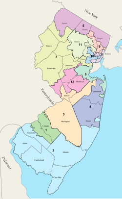 New Jersey's congressional districts since 2023