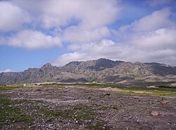 Mount Los Gigantes north of the Pampa de Achala.