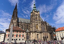 The current St. Vitus Cathedral in Prague was founded in 1344.