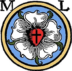 Luther's rose seal, a symbol of Lutheranism
