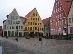 Jakriborg, in Sweden, started in the late 1990s as a new urbanist eco-friendly new town near Malmö