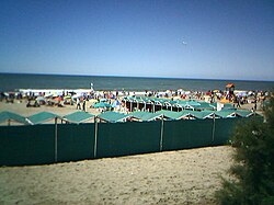A Villa Gesell beach.