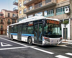 Natural gas bus in Salamanca, Spain