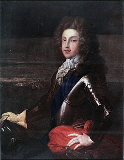 Coloured portrait of James as young man