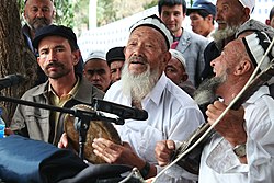 Uyghur musicians in Yarkand, Xinjiang