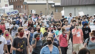George Floyd protests in Minneapolis on May 26