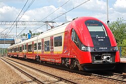 SKM train in Warsaw, Poland
