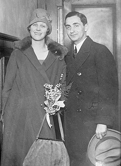 With wife Ellin, c. 1926
