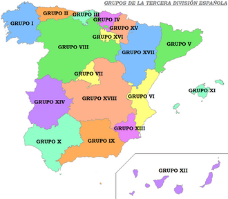 Groups of Tercera División