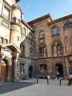 Elsie Inglis Quad at the Old Medical School, currently hosting the School of History, Classics and Archaeology