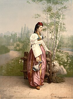 Young Bosniak woman from Sarajevo during Austria-Hungary