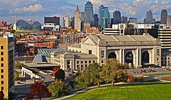 Downtown Kansas City looking over Union Station