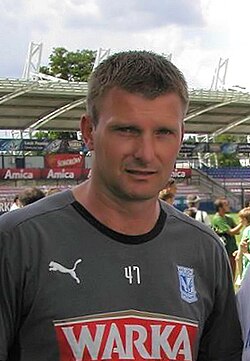Andrzej Juskowiak; top goalscorer for Poland in Euro 1996 qualifying (7 goals) and 1998 World Cup qualifying (3 goals)