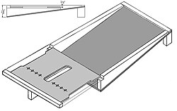 Tunnel entrance with baffle