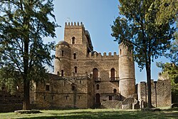 Fasil Ghebbi, one of the key castles of the Gondarine period