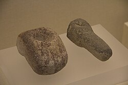 Neolithic stone phallus, c. 5000–3000 BCE. Xing'an County Museum, Guangxi, China.