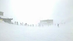 Blizzard at the Tochal Skiing resort, Tehran and affected skiers.