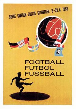 Official 1958 FIFA World Cup poster.