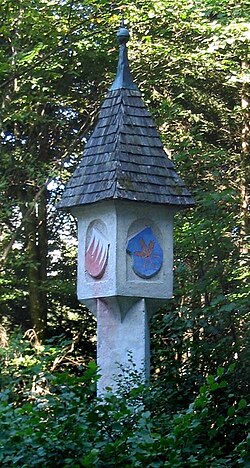 Medieval boundary marker at St. Georgenberg, Tyrol