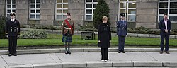 A two-minute silence held by First Minister of Scotland, Nicola Sturgeon, and members of the British Armed Forces on Remembrance Day