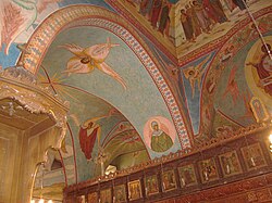 Some frescoes inside the Church of Saint Elian date back to the 6th century (not the ones pictured)