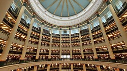 The Presidential Library in Ankara is the largest library in Turkey, with a collection of over 4 million printed books and over 120 million electronic editions published in 134 languages.[39]