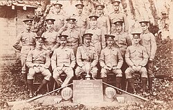 Bayonet team of "H" Company, 2nd Battalion, Lincolnshire Regiment in the Imperial fortress colony of Gibraltar in 1913