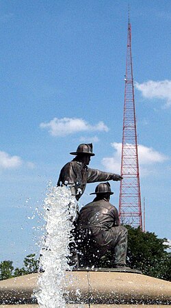 Landmark KCTV Tower on East 31st on Union Hill