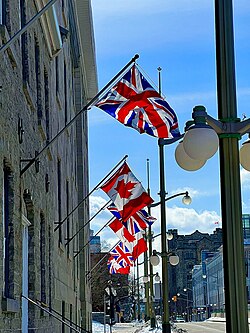 The Royal Union Flag in Ottawa on Commonwealth Day in 2022