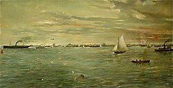 The Harbor at Galveston, by Verner Moore White (1863–1923)