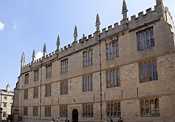 View of the main Bodleian Library building of the University of Oxford