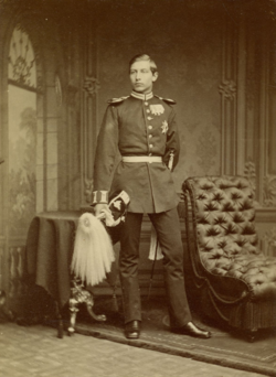 Prince Wilhelm as a student at the age of 18 in Kassel.