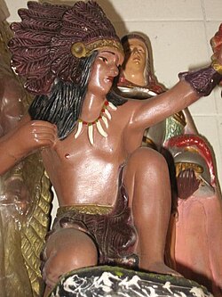 Figurine of a caboclo, the spirit of an indigenous Brazilian hunter and warrior