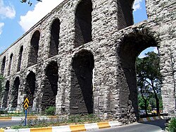 Aqueduct of Valens in Constantinople, capital of the eastern Roman Empire