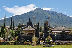 The Mother Temple of Besakih, one of Bali's most significant Hindu temples.[137]