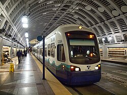 Link light rail in Seattle