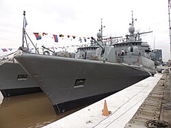 ARA Sarandí and ARA Almirante Brown in 2017.